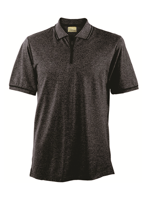 Men's Cotton Rich Golfer With Zip-Up Placket: Short Sleeve