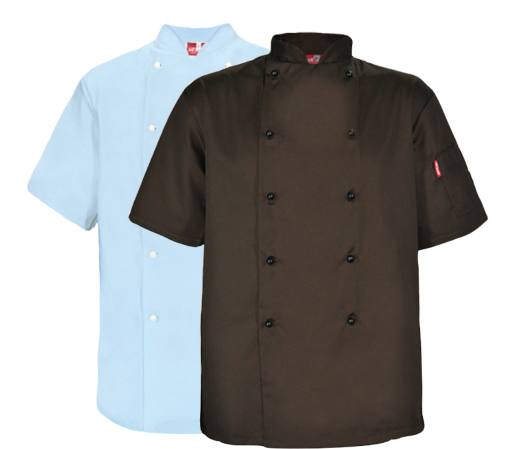 Unisex Chef Jacket: Double Breasted Short Sleeve Pricewise